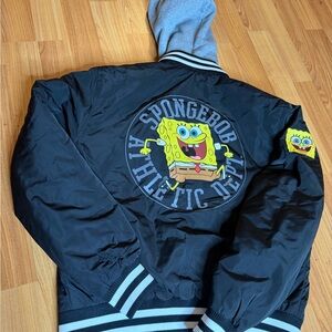 Aeropostale SpongeBob x Aero Athletic Dept. Bomber Jacket!